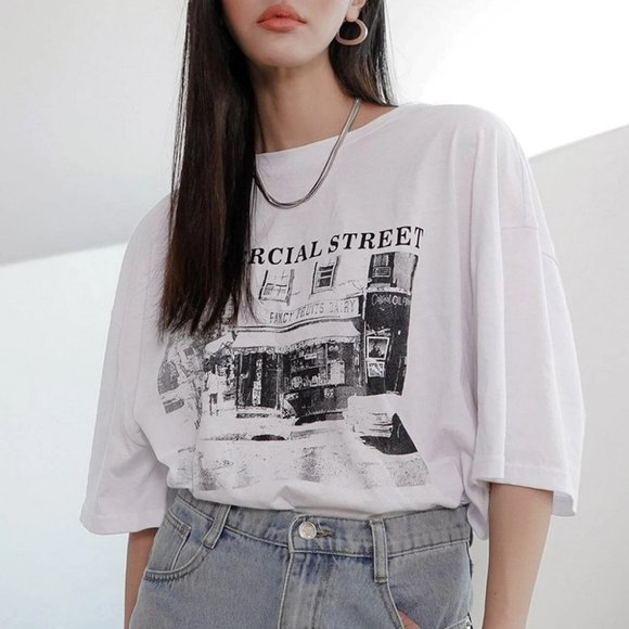 Dazy Oversized Bleecker Street Tee Unisex - Picture 7 of 13